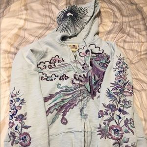 Vintage Lucky Zip Up Hoodie